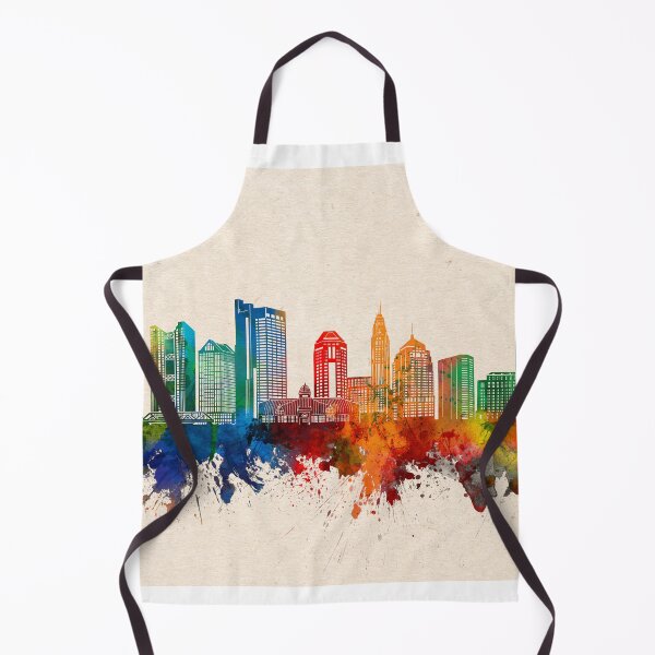 Item preview, columbus skyline watercolor 2 designed and sold by BekimART2.