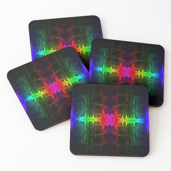 Item preview, Rainbow neon music visualisation design designed and sold by Mark359 Designs.