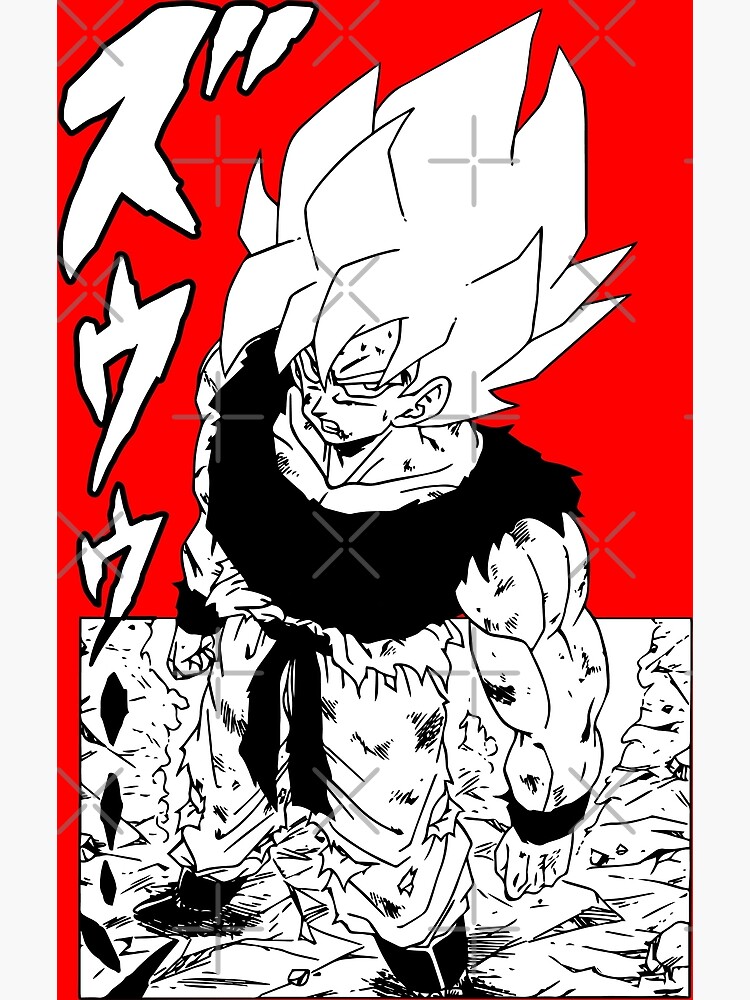 Super Saiyan Goku - First Time Going Super Saiyan Manga Version Poster for  Sale by BCOD