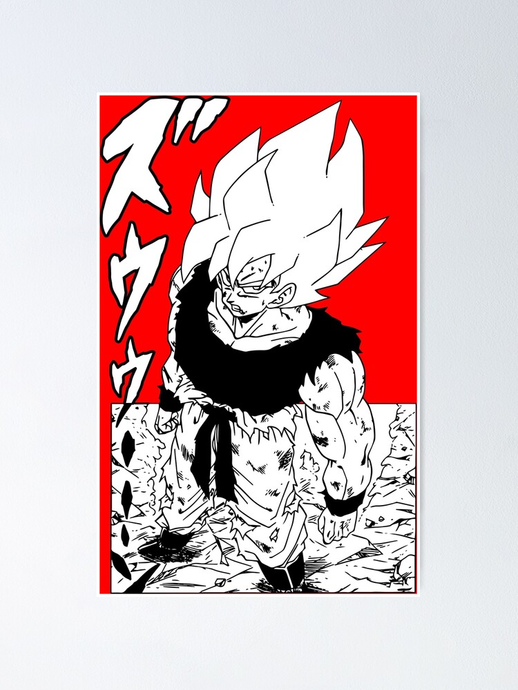 Póster «Super Saiyan Goku - Primera vez que va a la versión manga de Super  Saiyan» de BCOD | Redbubble