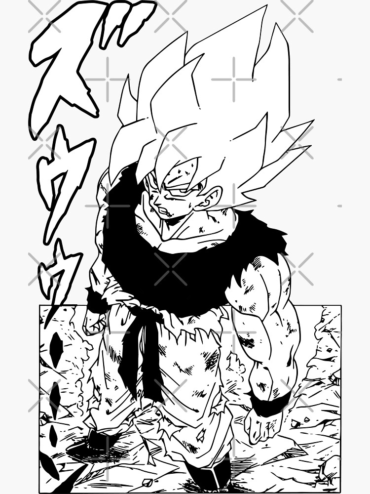 Super Saiyan Goku - First Time Going Super Saiyan Manga Version Poster for  Sale by BCOD