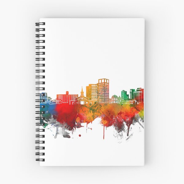 Item preview, bridgeport skyline watercolor designed and sold by BekimART2.