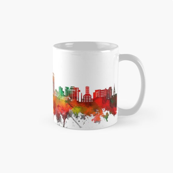Item preview, bridgeport skyline watercolor designed and sold by BekimART2.