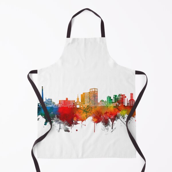 Item preview, bridgeport skyline watercolor designed and sold by BekimART2.
