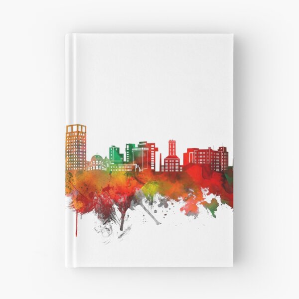 Item preview, bridgeport skyline watercolor designed and sold by BekimART2.