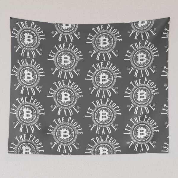 Item preview, Let The People Trade Bitcoin-Trading Design designed and sold by Adonalyn.