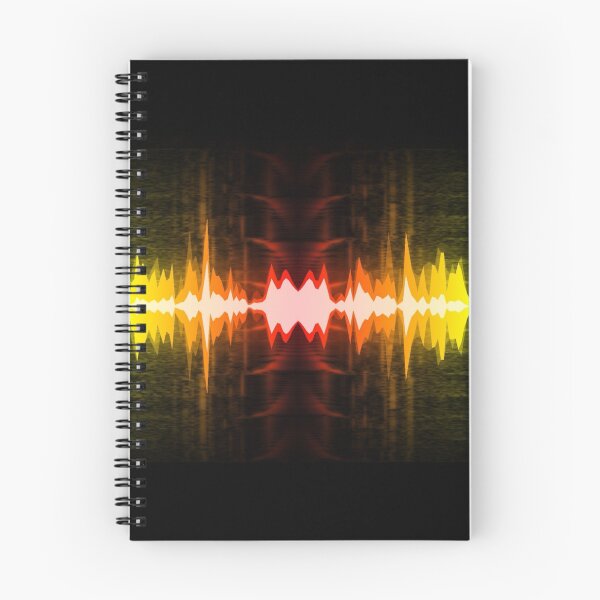 Item preview, Red orange neon music visualisation design designed and sold by Mark359 Designs.