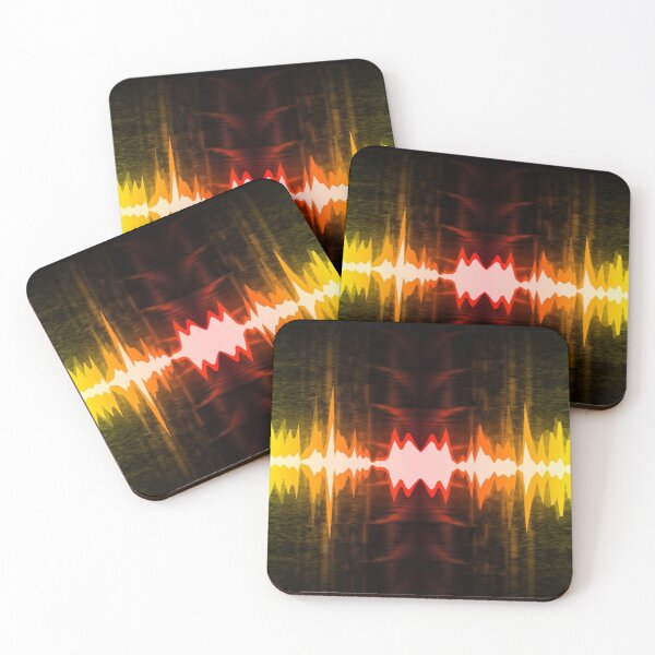 Item preview, Red orange neon music visualisation design designed and sold by Mark359 Designs.