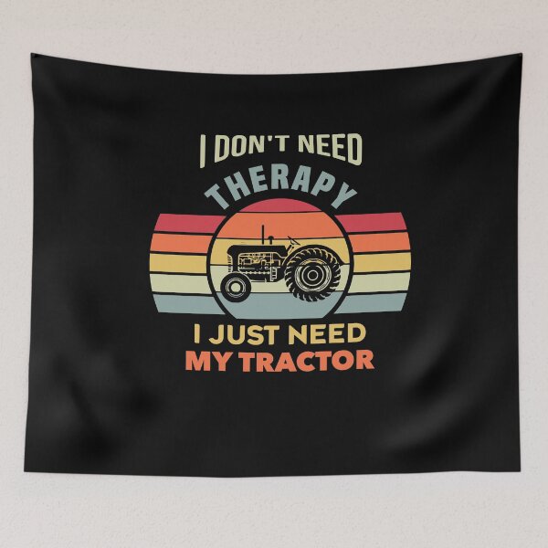 Artikelvorschau, Ich brauche keine Therapie, ich brauche nur meinen Traktor - Geschenk für Traktorbesitzer entworfen und verkauft von NSTeeDesign.