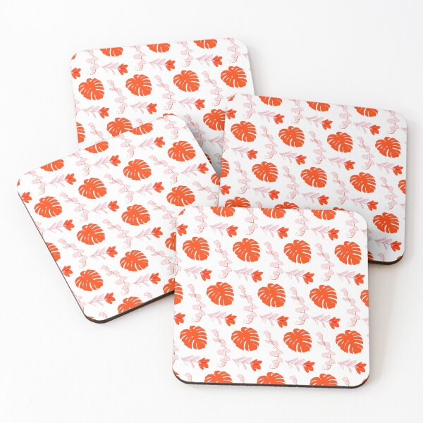 Item preview, Monstera Pink Pattern designed and sold by BuuhIllustrates.
