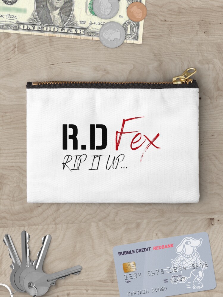 Zipper Pouch, R D Fex Band RIP IT UP... designed and sold by R-D-Fex