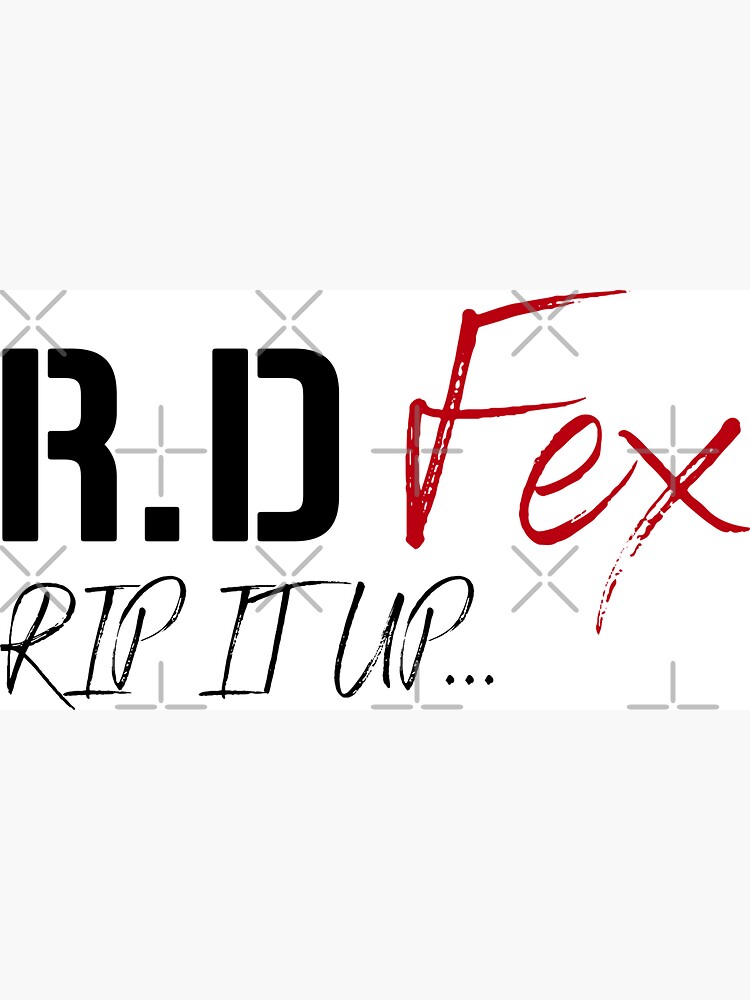Artwork view, R D Fex Band RIP IT UP... designed and sold by R-D-Fex