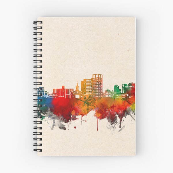 Item preview, bridgeport skyline watercolor 2 designed and sold by BekimART2.