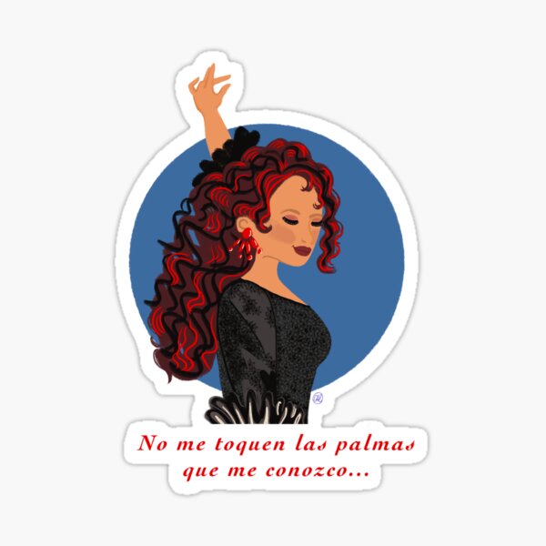 Vista previa del artículo con la obra «mujer bailando», diseñado y vendido por Dancesevillanas.
