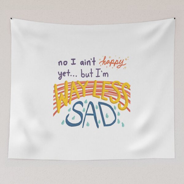 Item preview, AJR Way Less Sad Lyrics designed and sold by salmonsoul.