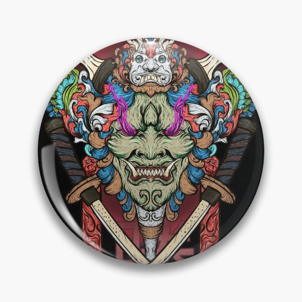 Item preview, komainu japanesse oni mask mask designed and sold by jani1i.