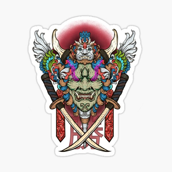 Vista previa del artículo con la obra «máscara komainu japanesse oni máscara», diseñado y vendido por jani1i.