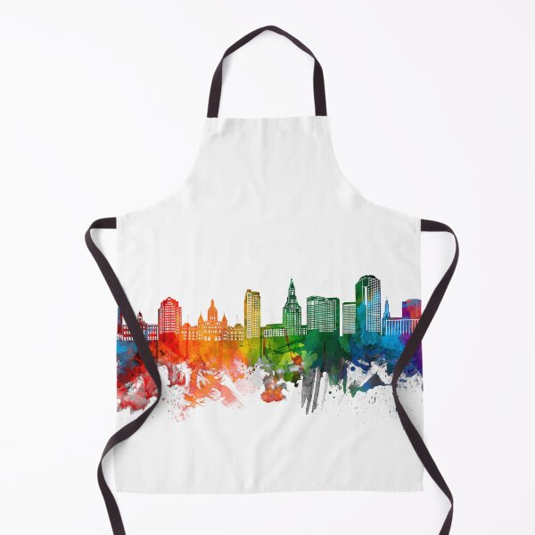 Item preview, hartford skyline watercolor designed and sold by BekimART2.