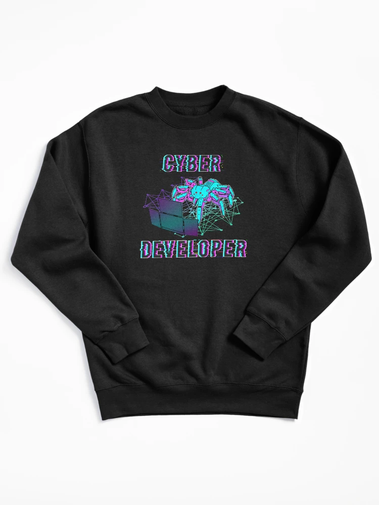 Thumbnail 1 of 6, Pullover Sweatshirt, Cyber developer designed and sold by DevdForDevs.