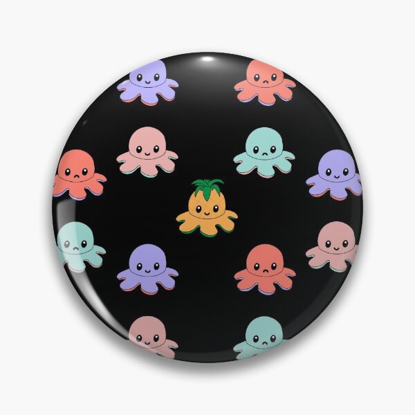 Item preview, Pineapple Octopus Mood Pack designed and sold by EclipseInFlames.