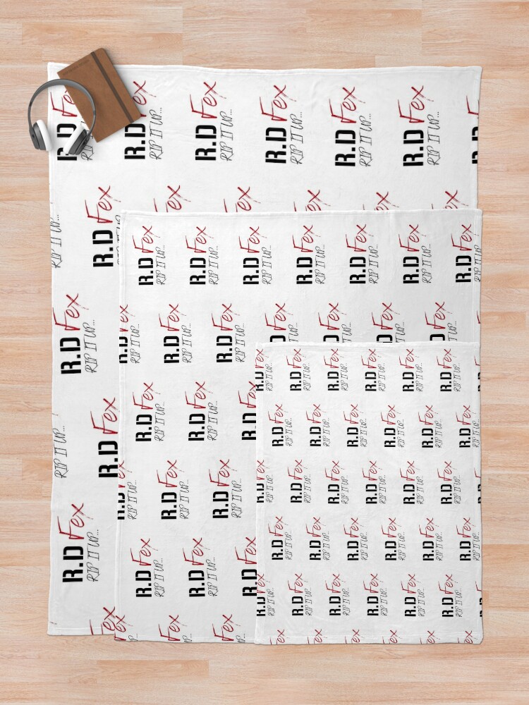 Throw Blanket, R D Fex Band RIP IT UP... designed and sold by R-D-Fex