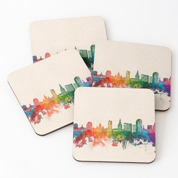 Artikelvorschau, Hartford Skyline Aquarell 2 entworfen und verkauft von BekimART2.
