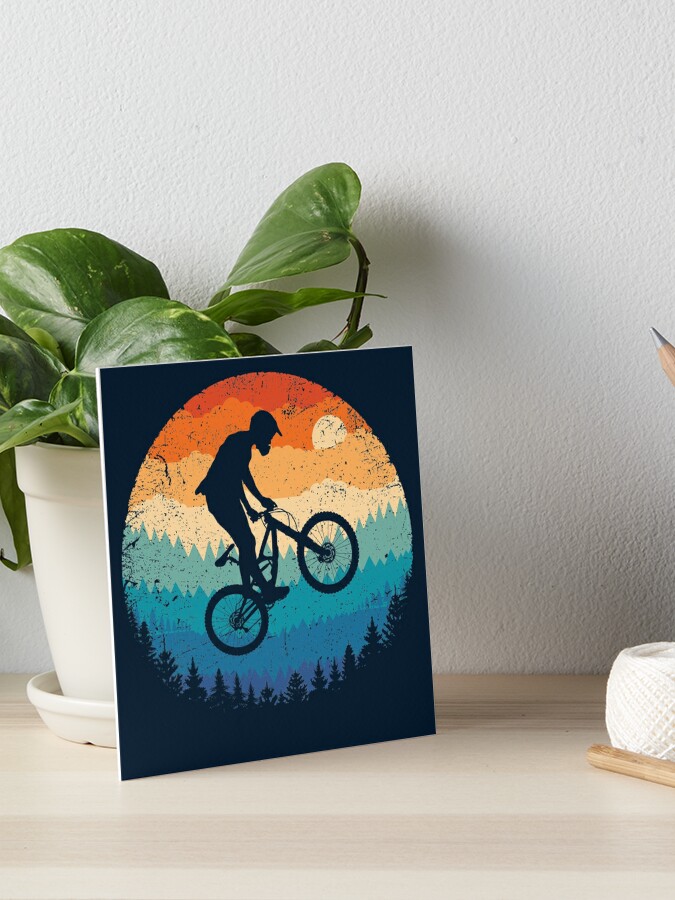 Pegatina for Sale con la obra «Bicicleta de montaña retro» de TigerTomDesign