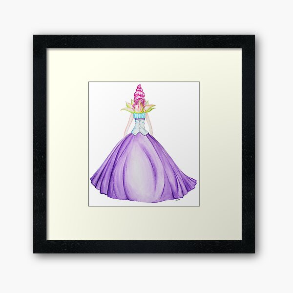 Waterlily, the princess Framed Art Print