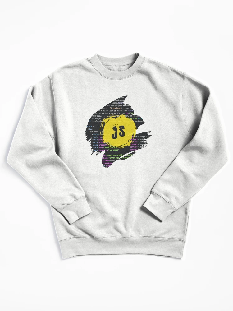 Thumbnail 1 of 6, Pullover Sweatshirt, Javascript version 2.0 designed and sold by DevdForDevs.