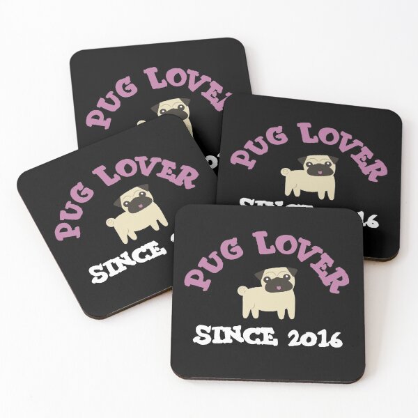 Item preview, Pug Lover Since 2016 designed and sold by MayaCordalia.