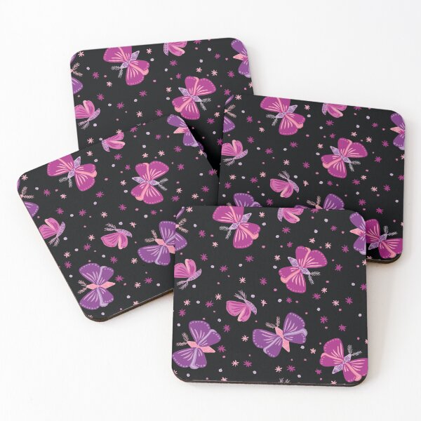 Item preview, Purple Moths repeating pattern designed and sold by Ilze Lucero.