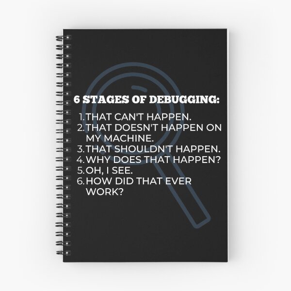 Item preview, Stages of debugging designed and sold by DevdForDevs.