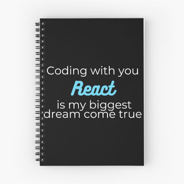 Item preview, Coding with you React is my biggest dream come true designed and sold by DevdForDevs.