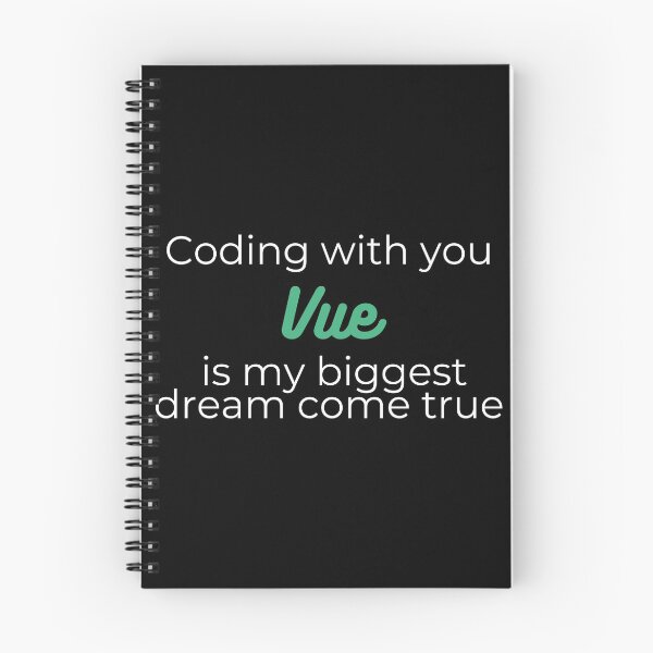 Artikelvorschau, Mit dir zu codieren Vue ist mein größter wahr gewordener Traum entworfen und verkauft von DevdForDevs.