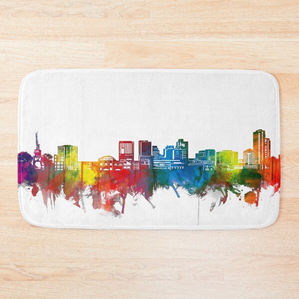 Item preview, wilmington skyline watercolor designed and sold by BekimART2.