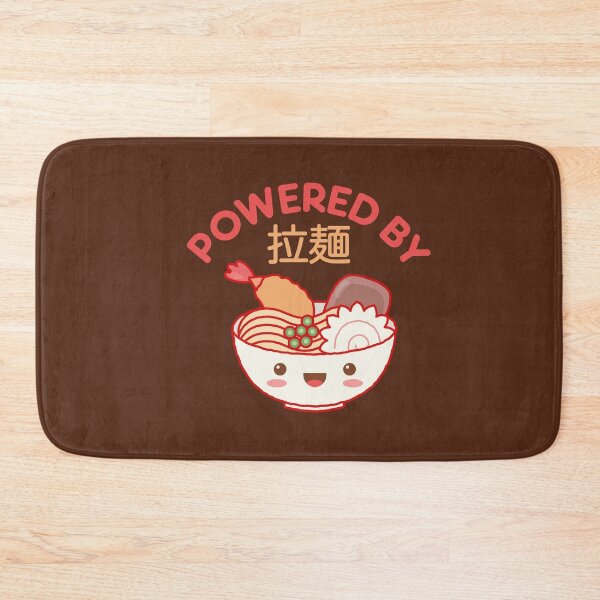 Item preview, Powered By Ramen Noodles Japanese Kanji Kawaii Funny Foodie designed and sold by gkao.
