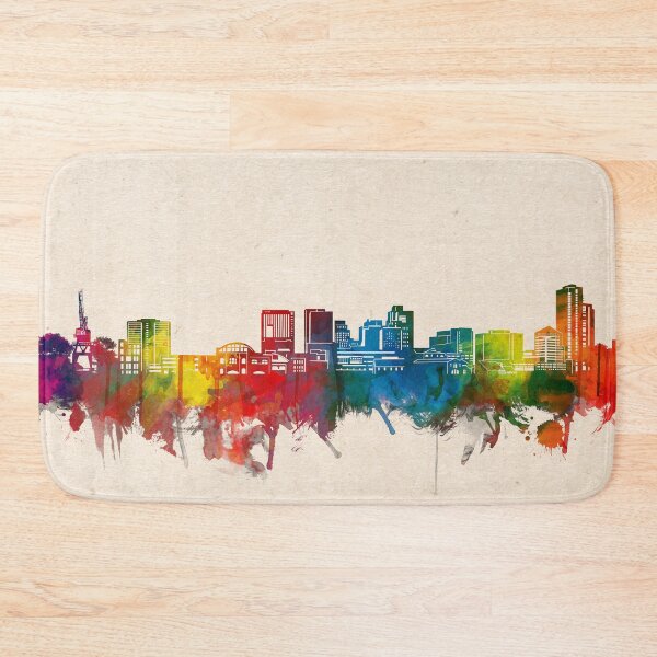 Item preview, wilmington skyline watercolor 2 designed and sold by BekimART2.