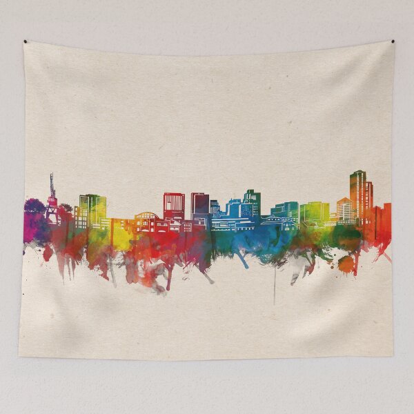 Artikelvorschau, wilmington skyline aquarell 2 entworfen und verkauft von BekimART2.