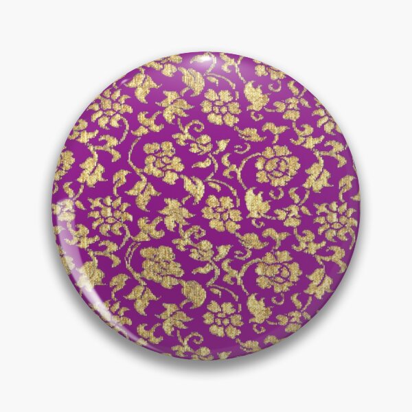 Item preview, Antiguo patrón tailandés púrpura y dorado designed and sold by DesignBliss2021.