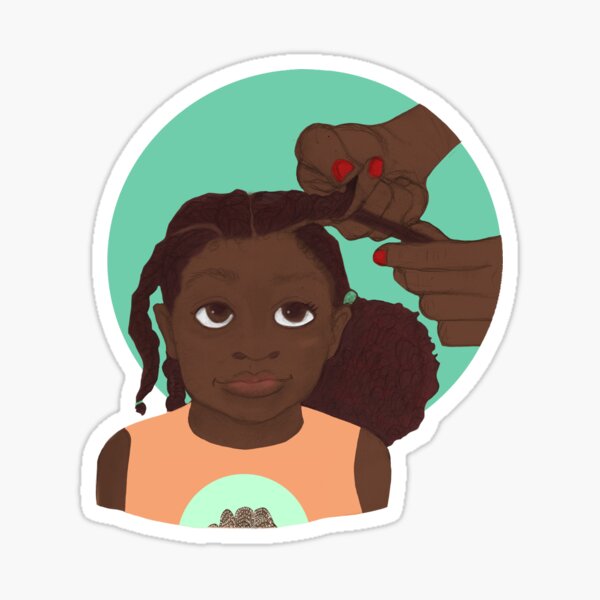 I Love My Hair! Sticker