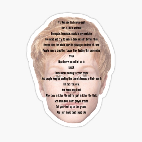 Item preview, Wen's Face w/ Determinate Rap designed and sold by l-whitney.