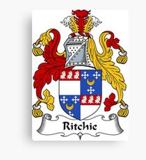 Ritchie Coat of Arms / Ritchie Family Crest Canvas Print