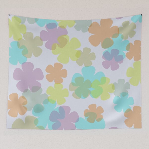 Item preview, Joy happiness retro flowers designed and sold by Joie-et-Poesie.