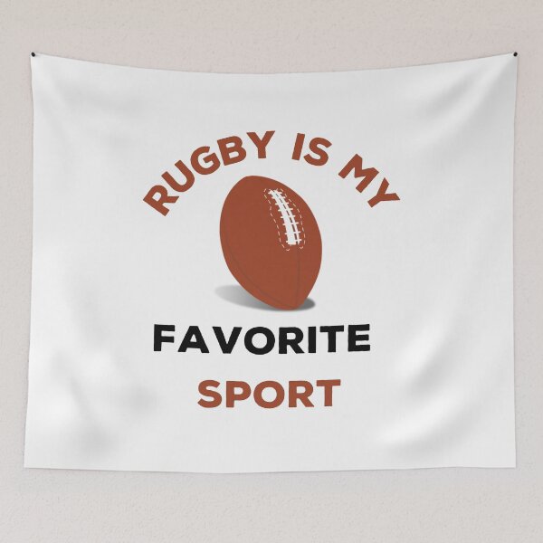 Item preview, Rugby is my Favorite Sport designed and sold by Jacksonsmerch.
