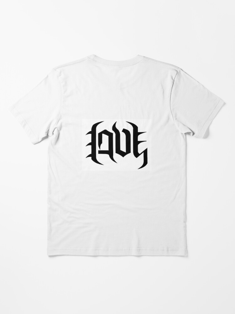 Love Hate Ambigram T Shirt By Tezhar Redbubble