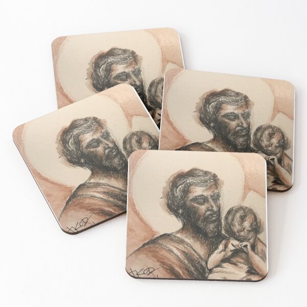 Item preview, St. Joseph and Child Jesus designed and sold by paintingsbyk.