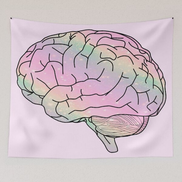 Item preview, Your Brain is  Beautiful  • Colorful designed and sold by VintagePrada.