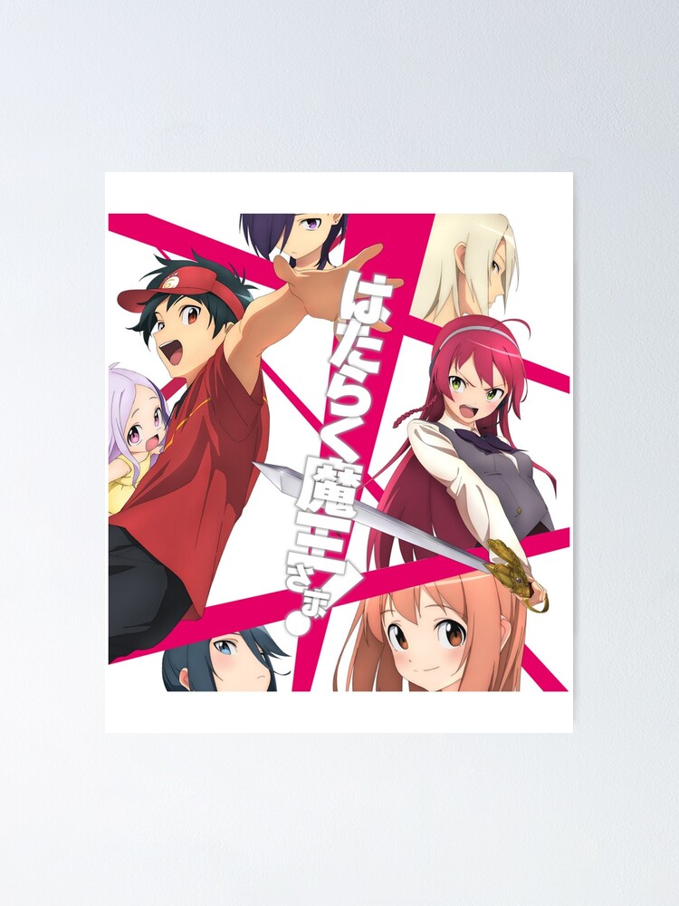 hataraku maou sama ! season 2  Poster for Sale by Bumble-bee-X