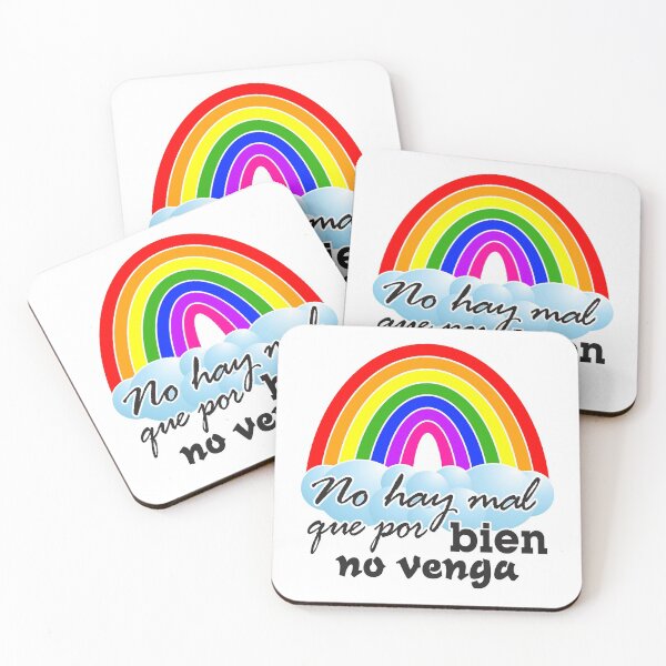Item preview, Rainbow Spanish motivational Quote - No hay mal que por bien no venga designed and sold by MiaStyleStudio.