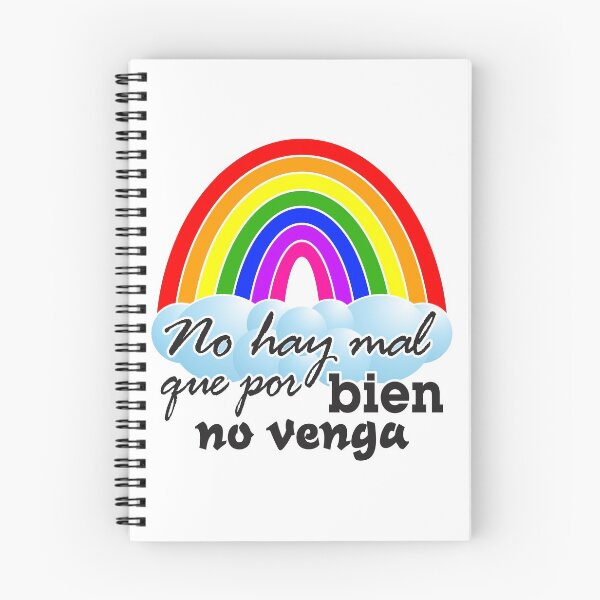 Item preview, Rainbow Spanish motivational Quote - No hay mal que por bien no venga designed and sold by MiaStyleStudio.